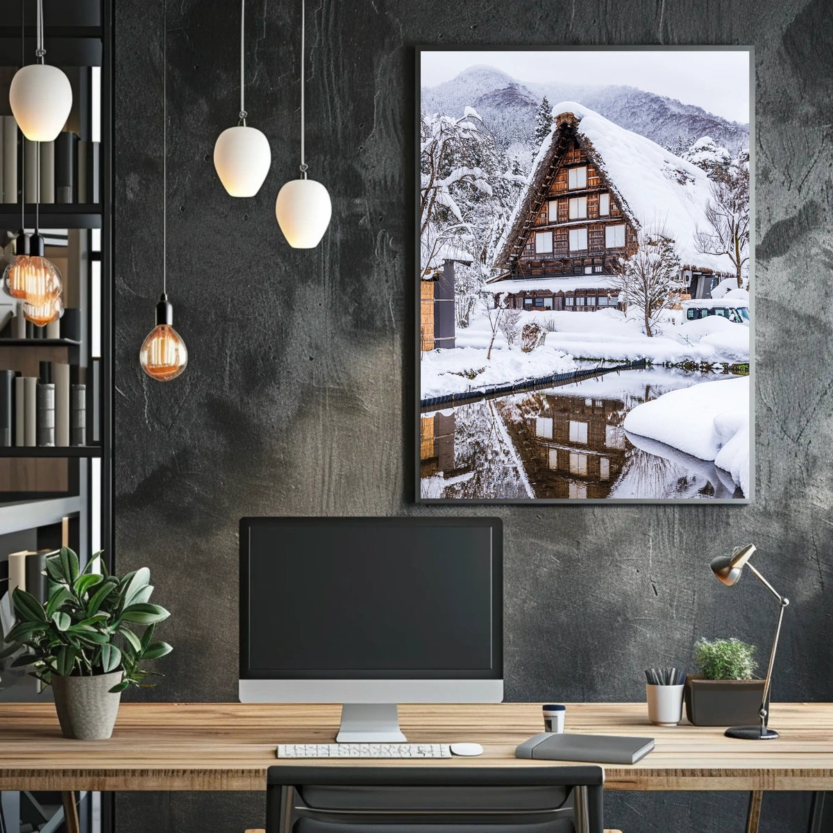 Winter in Shirakawa-go Poster