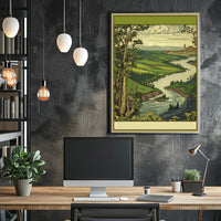 Serene River Valley Poster