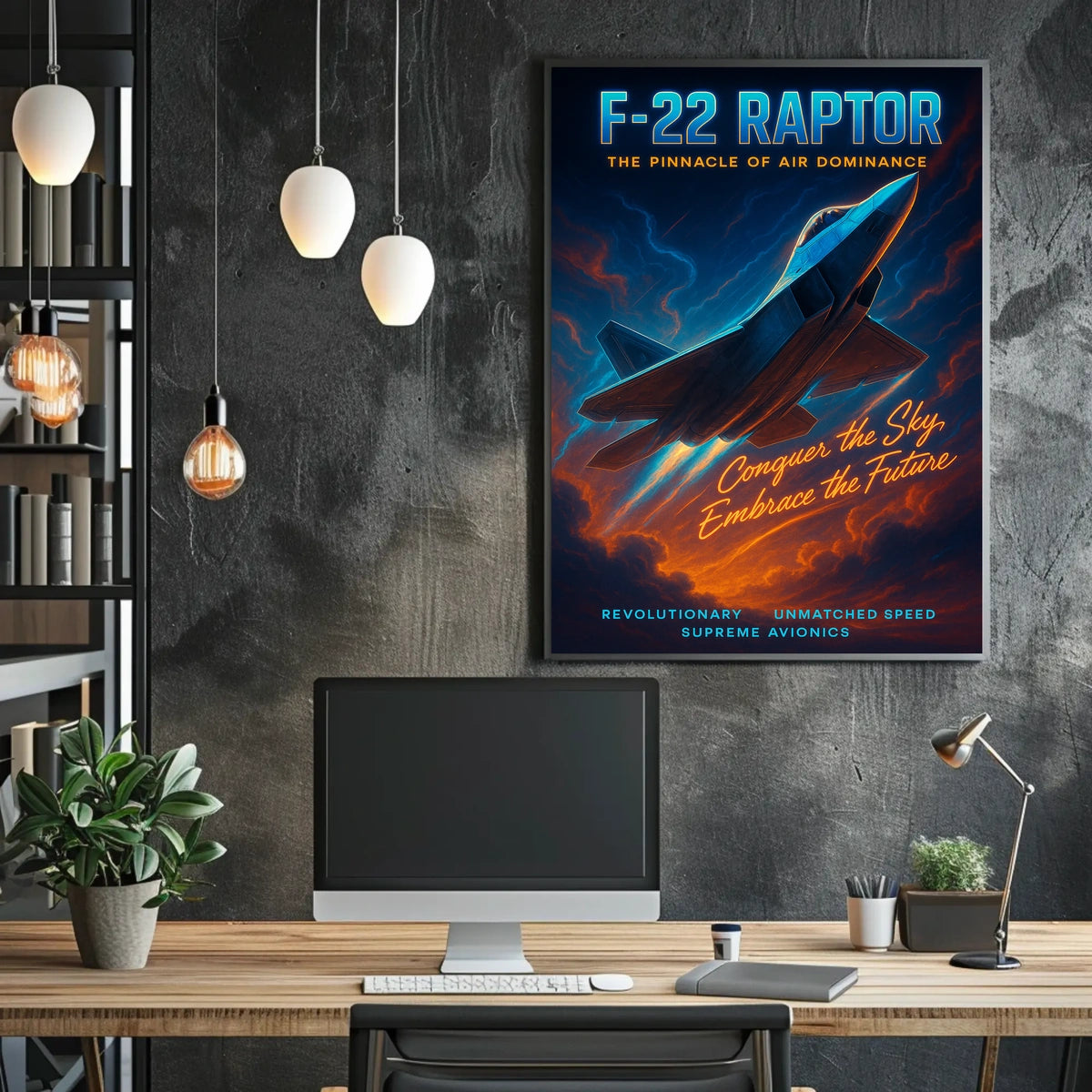 F-22 Raptor The Pinnacle Of Air Poster