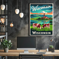 Scenic Wisconsin Travel Poster