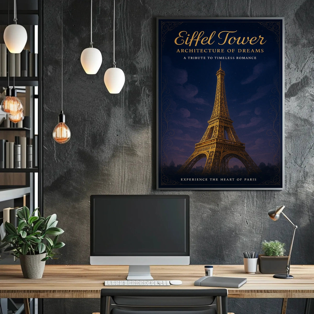 Eiffel Tower Architecture Of Dreams Poster