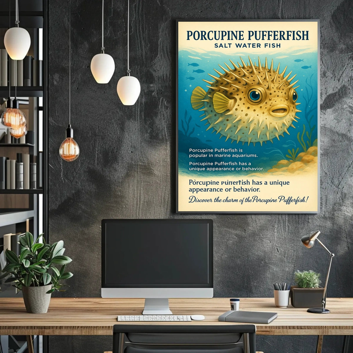 Discover the Porcupine Pufferfish Poster