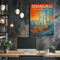 Shanghai A Harmony of Tradition and Modernity Poster