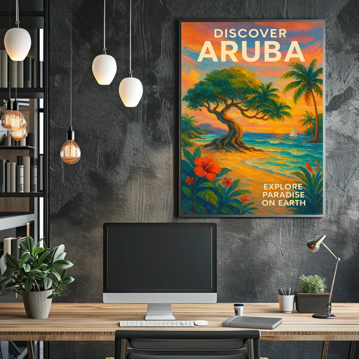 Discover Aruba Tropical Paradise Poster