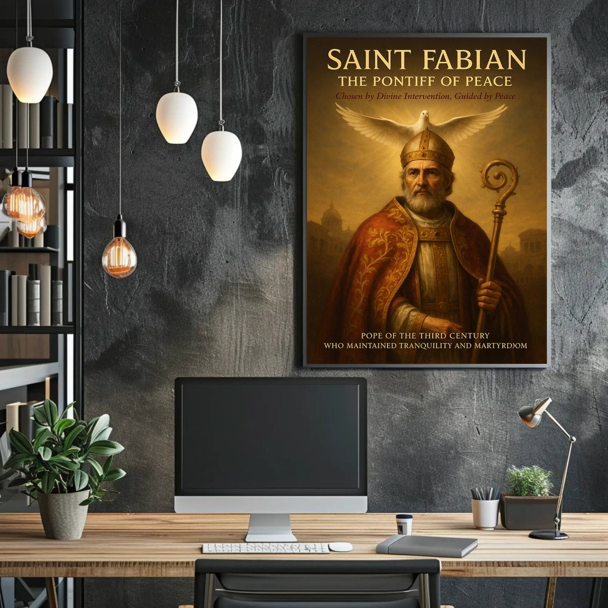 Saint Fabian The Pontiff of Peace Poster