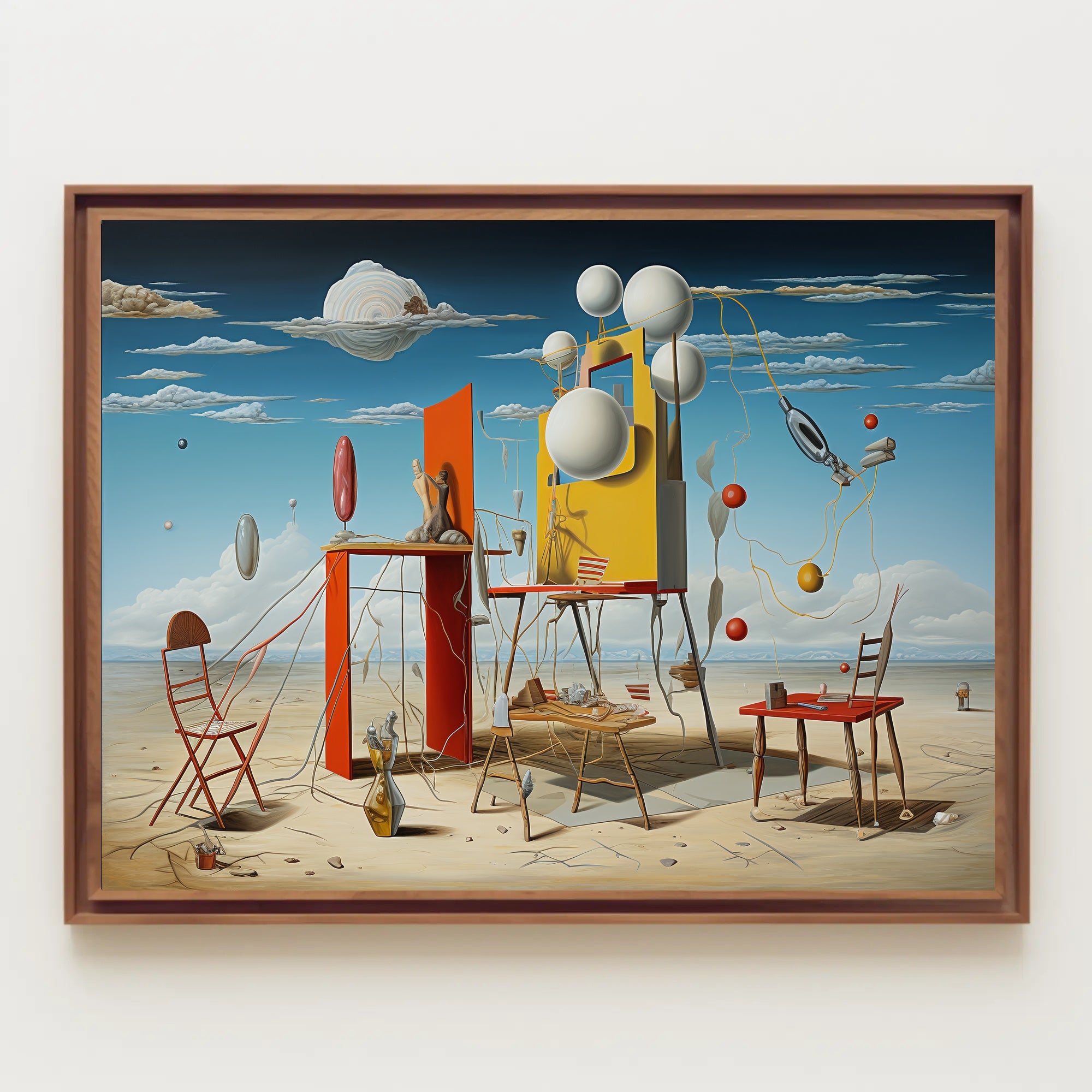 Surreal Desert Dreamscape Artistic Poster