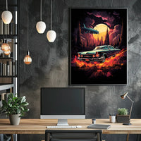 Retro Futurism In Motion Retro Poster