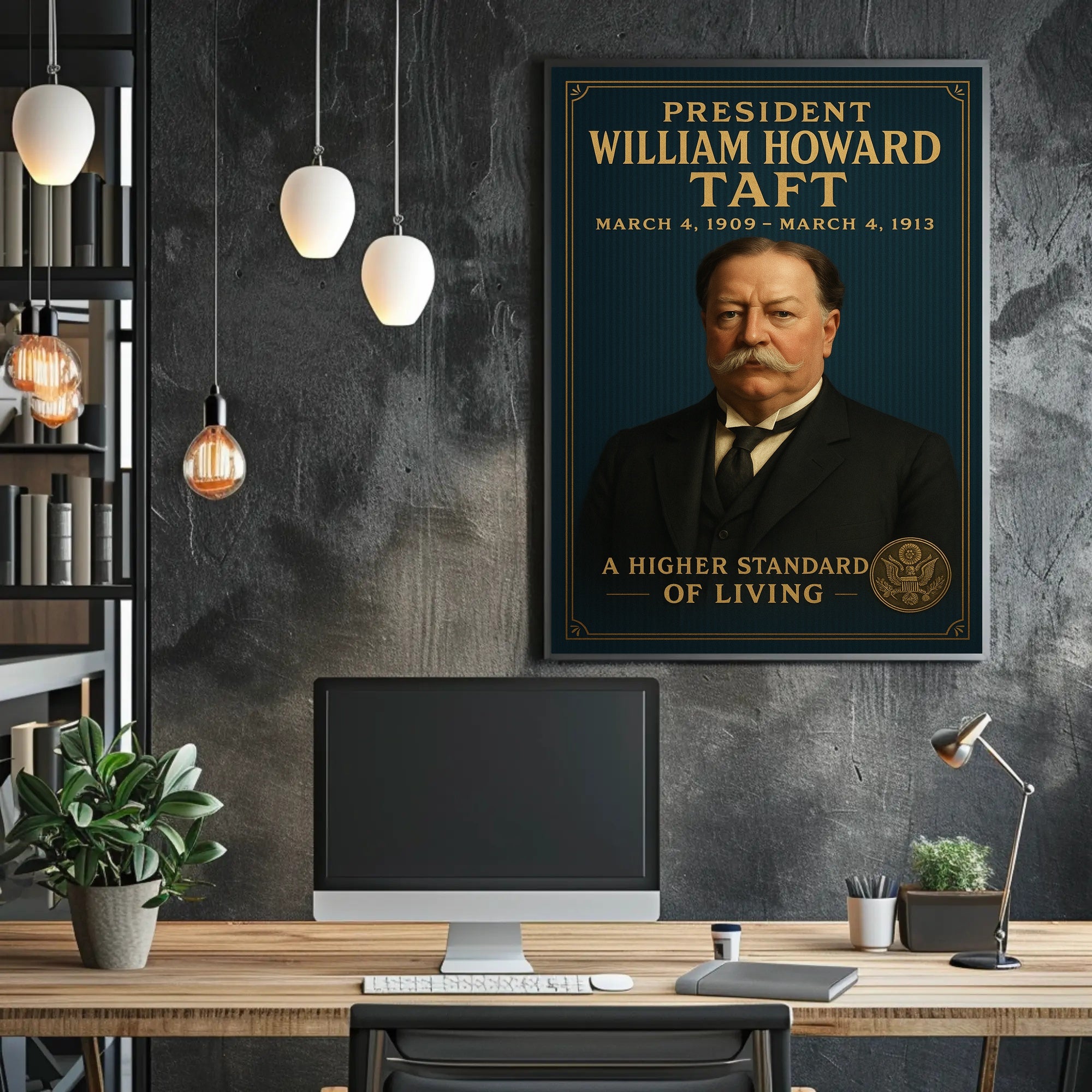 William Howard Taft Vintage Presidential Historical or Presidential Poster