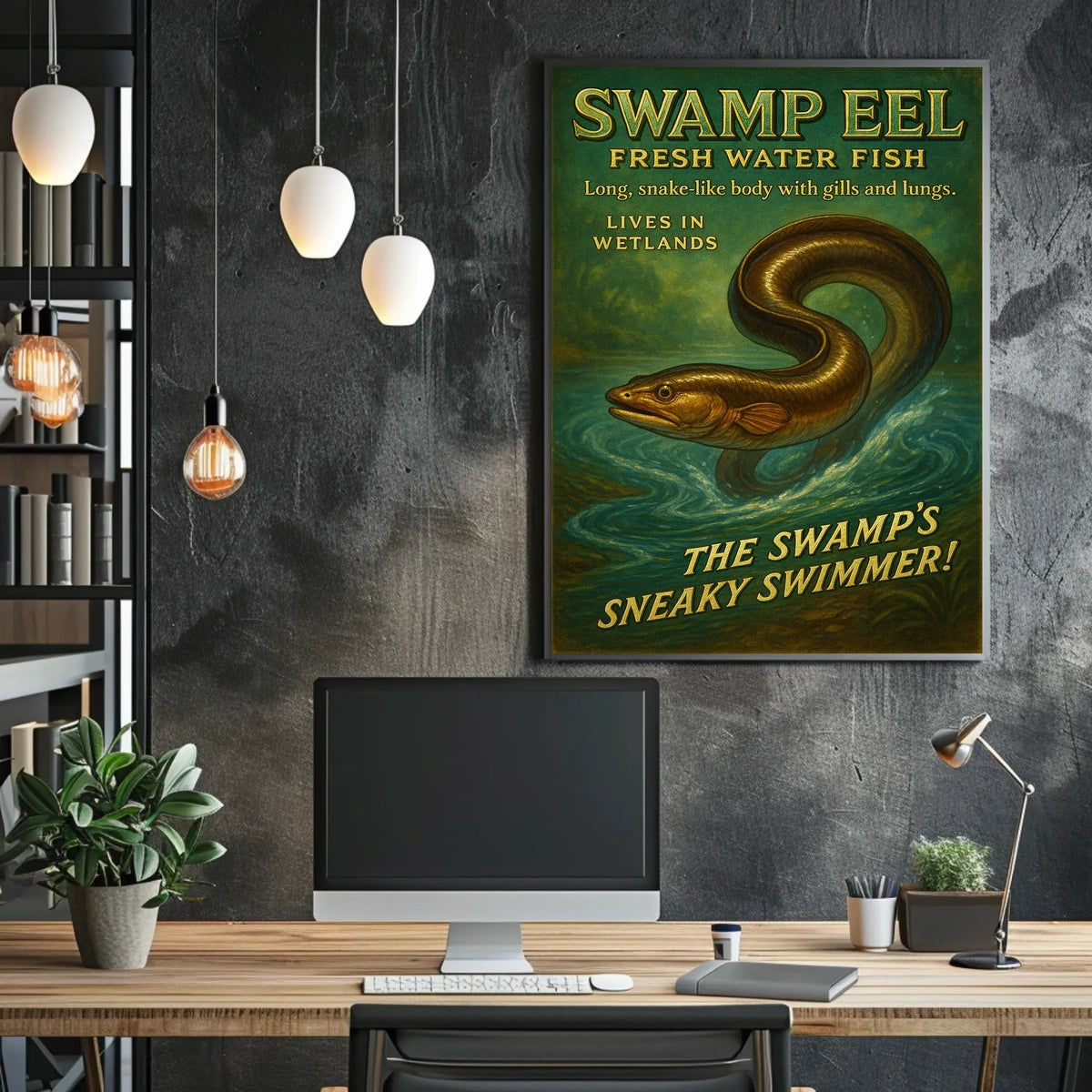 Swamp Eel The Swamps Sneaky Swimmer Poster