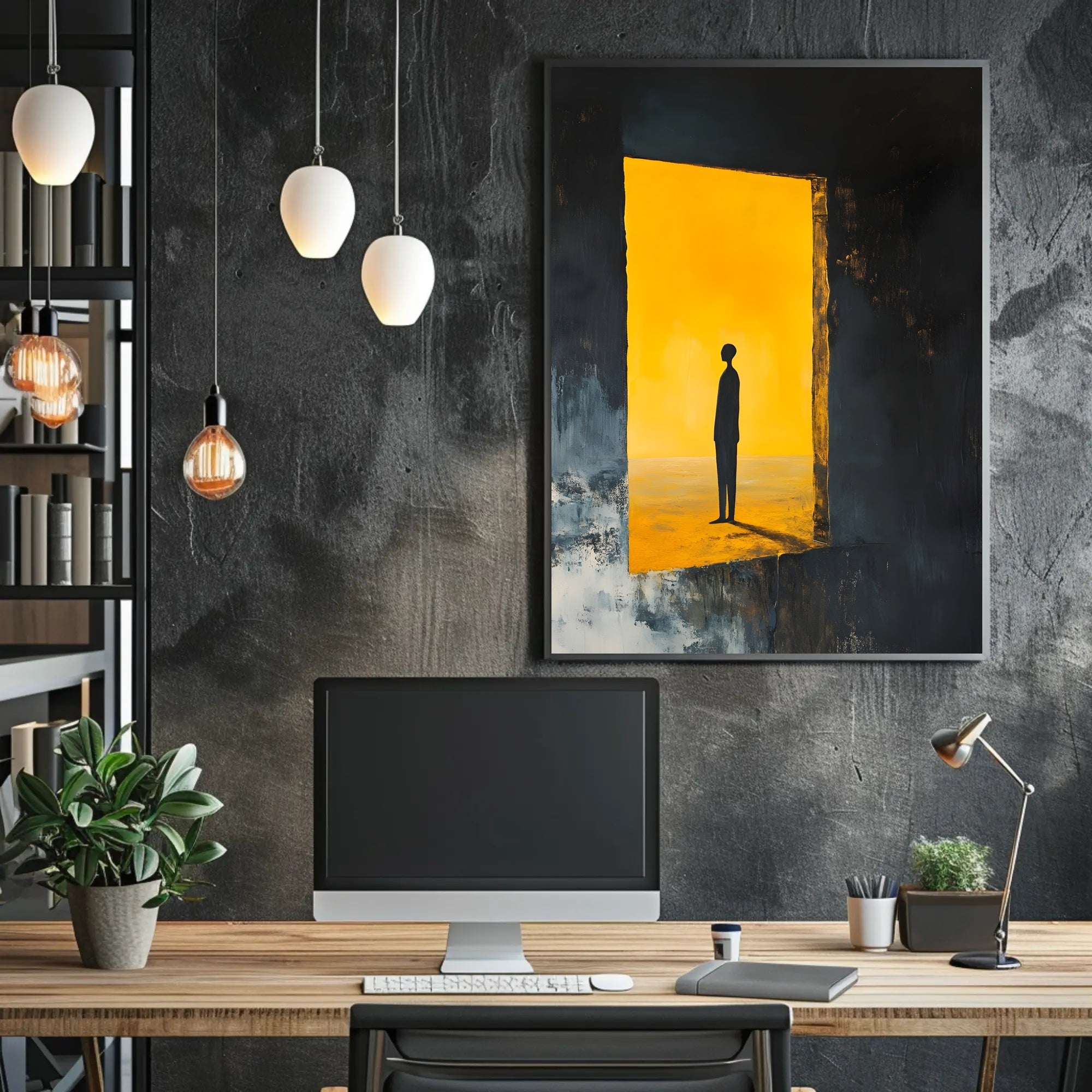 Abstract Silhouette Minimalist Poster Wall Art