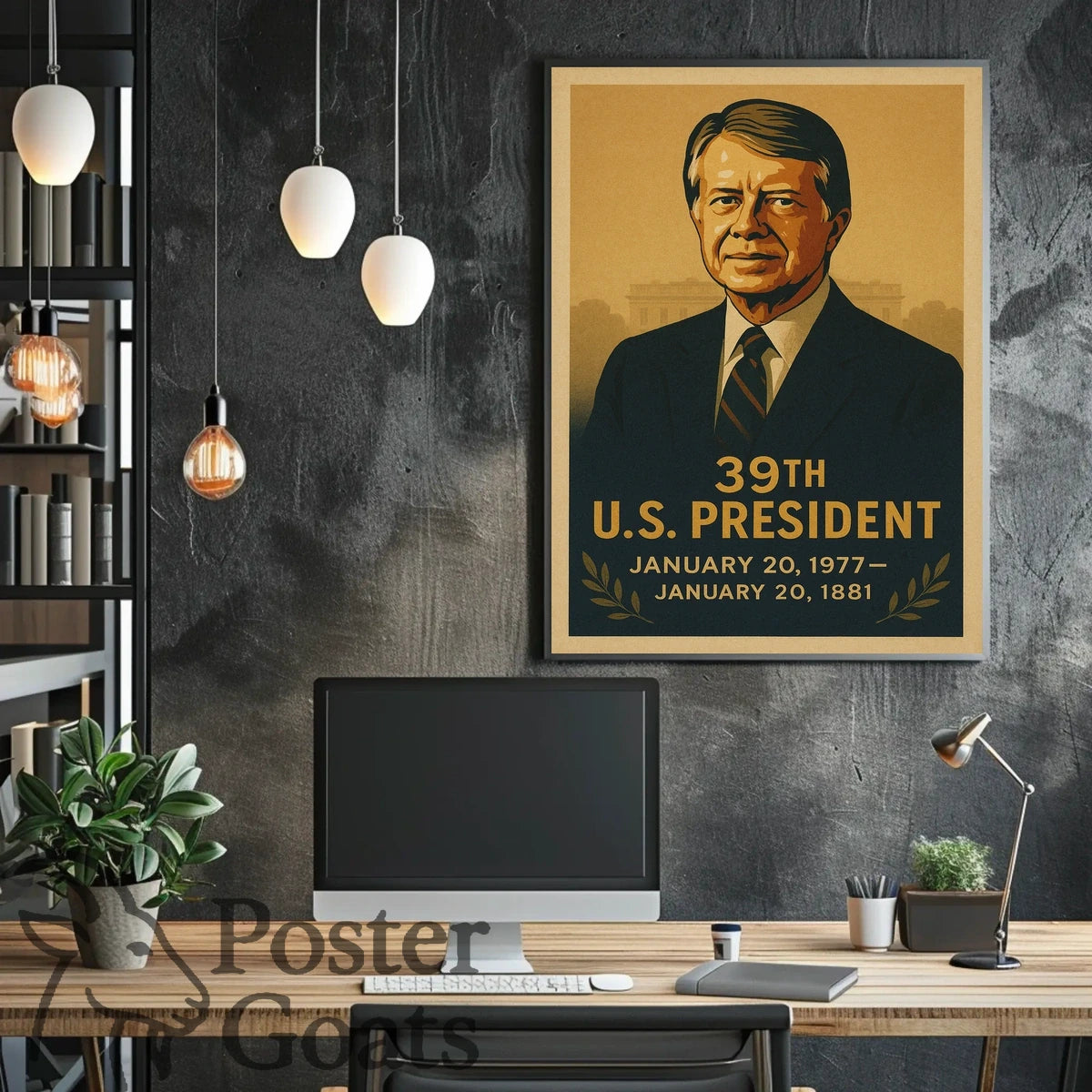 Vintage U.S. President Historical or Presidential Poster