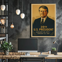 Vintage U.S. President Historical or Presidential Poster