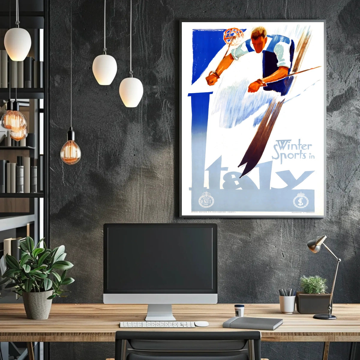 Winter Sports in Italy Poster