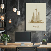 Nukus Skyline Poster