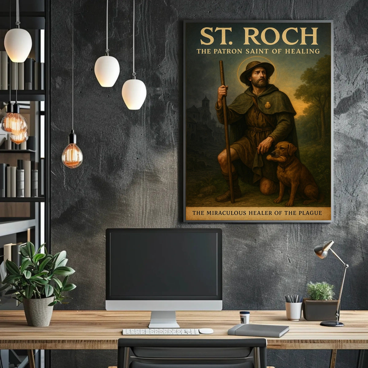 St. Roch The Patron Saint of Healing Poster