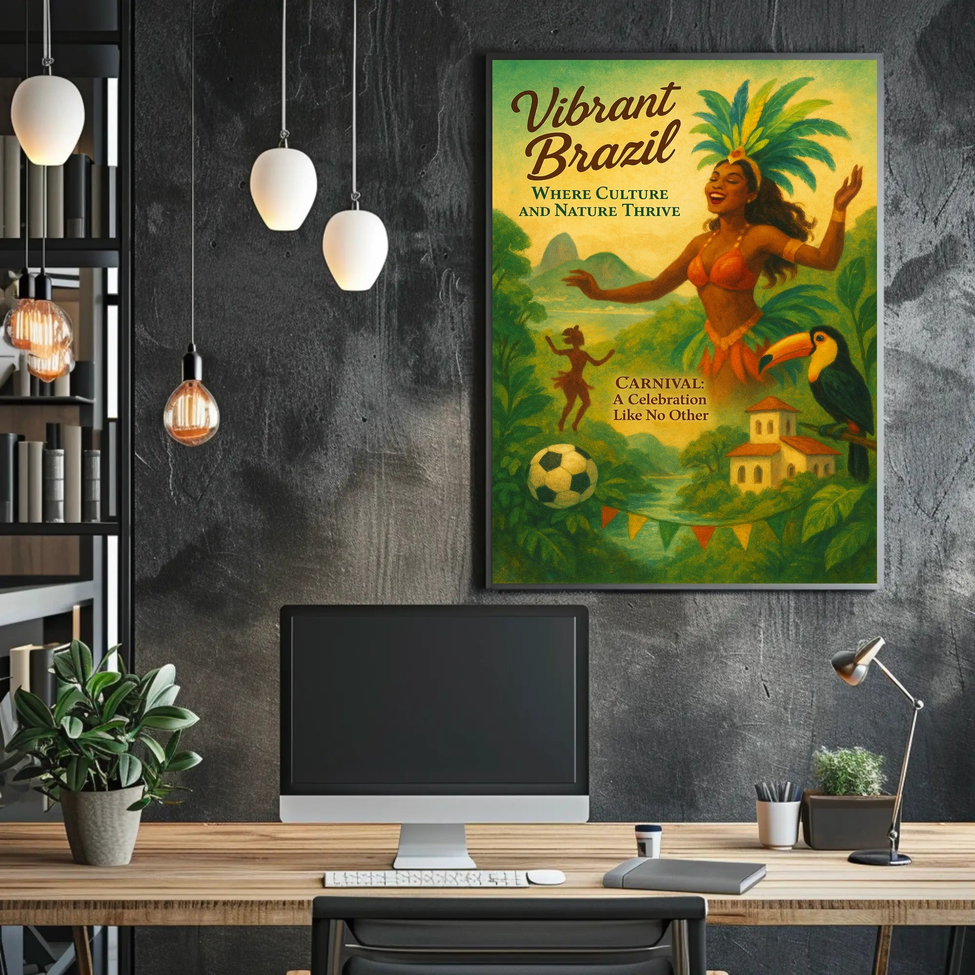 Vibrant Brazil Poster