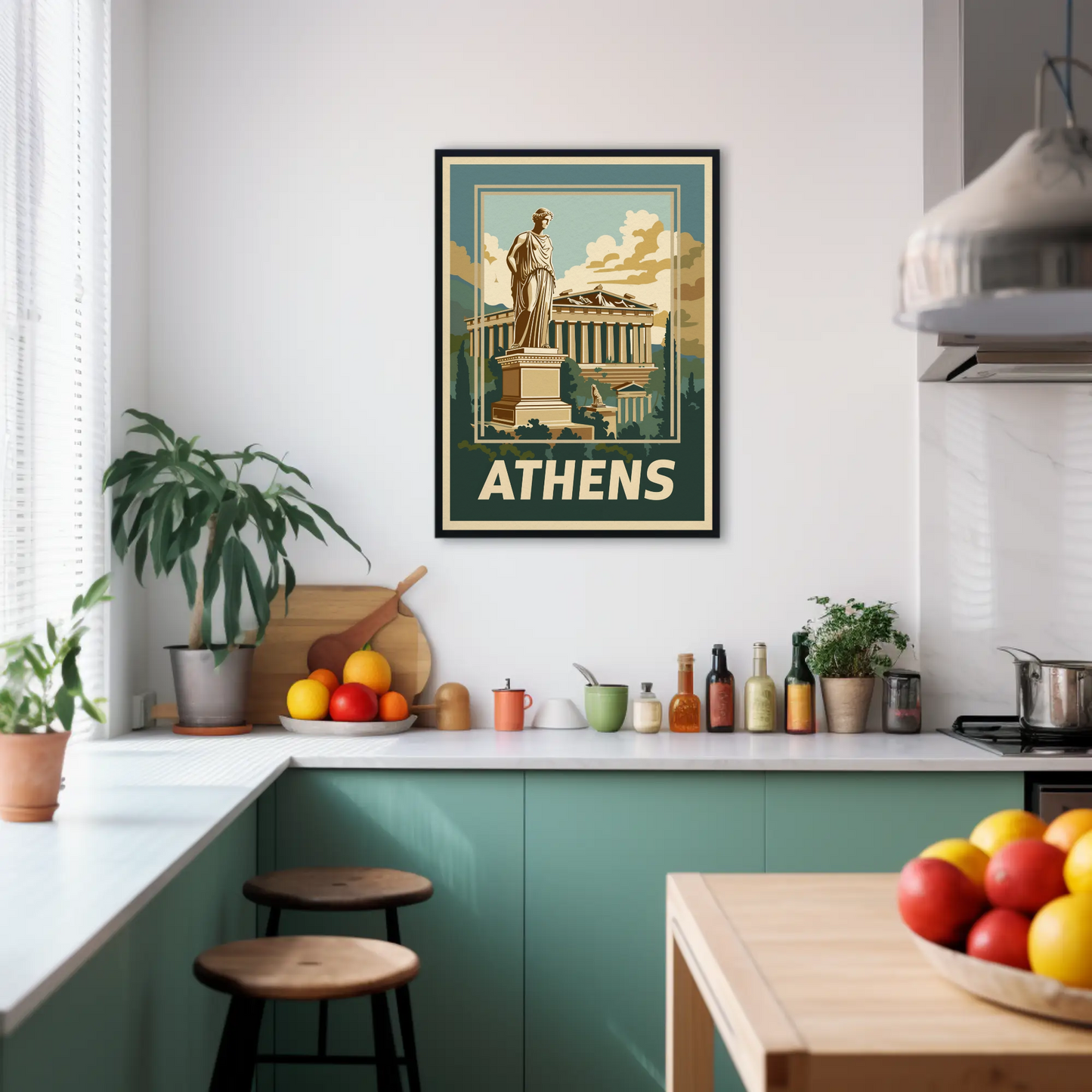 Athens Vintage Travel Poster
