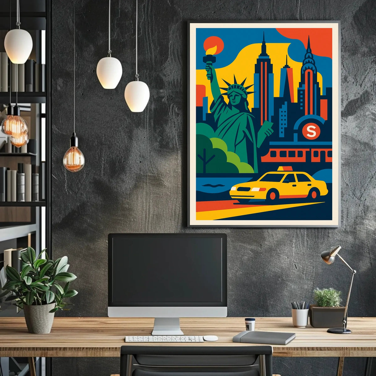Vibrant New York City Poster