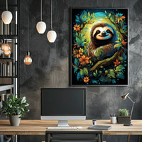 Enchanted Sloth In Nature Poster