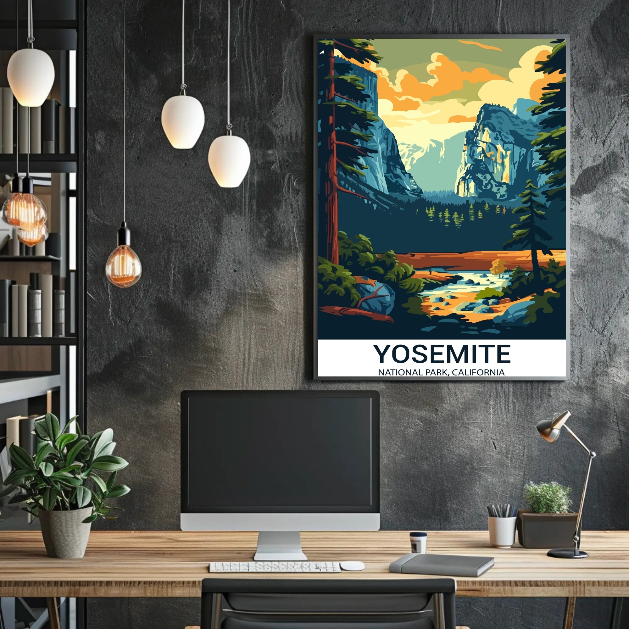 Yosemite's Majestic View National Park Poster