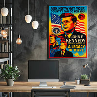 John F. Kennedy A Legacy of Hope Poster PosterGoat