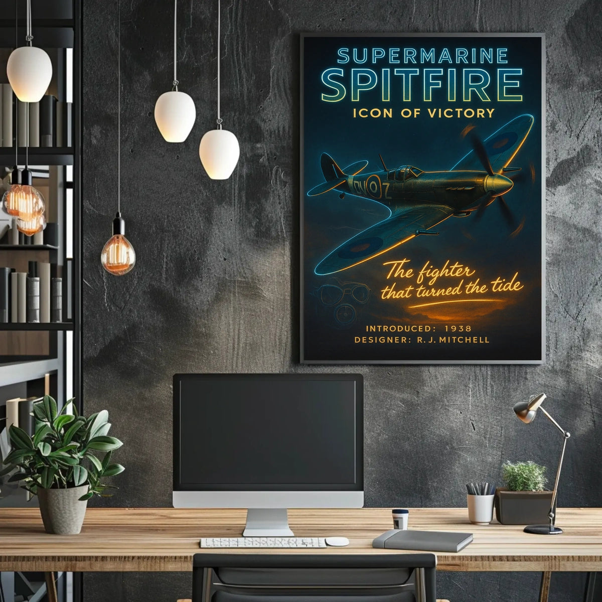 Supermarine Spitfire Icon of Victory Poster