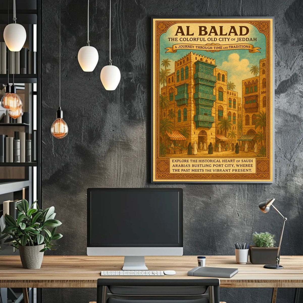 Al Balad The Colorful Old City Of Poster