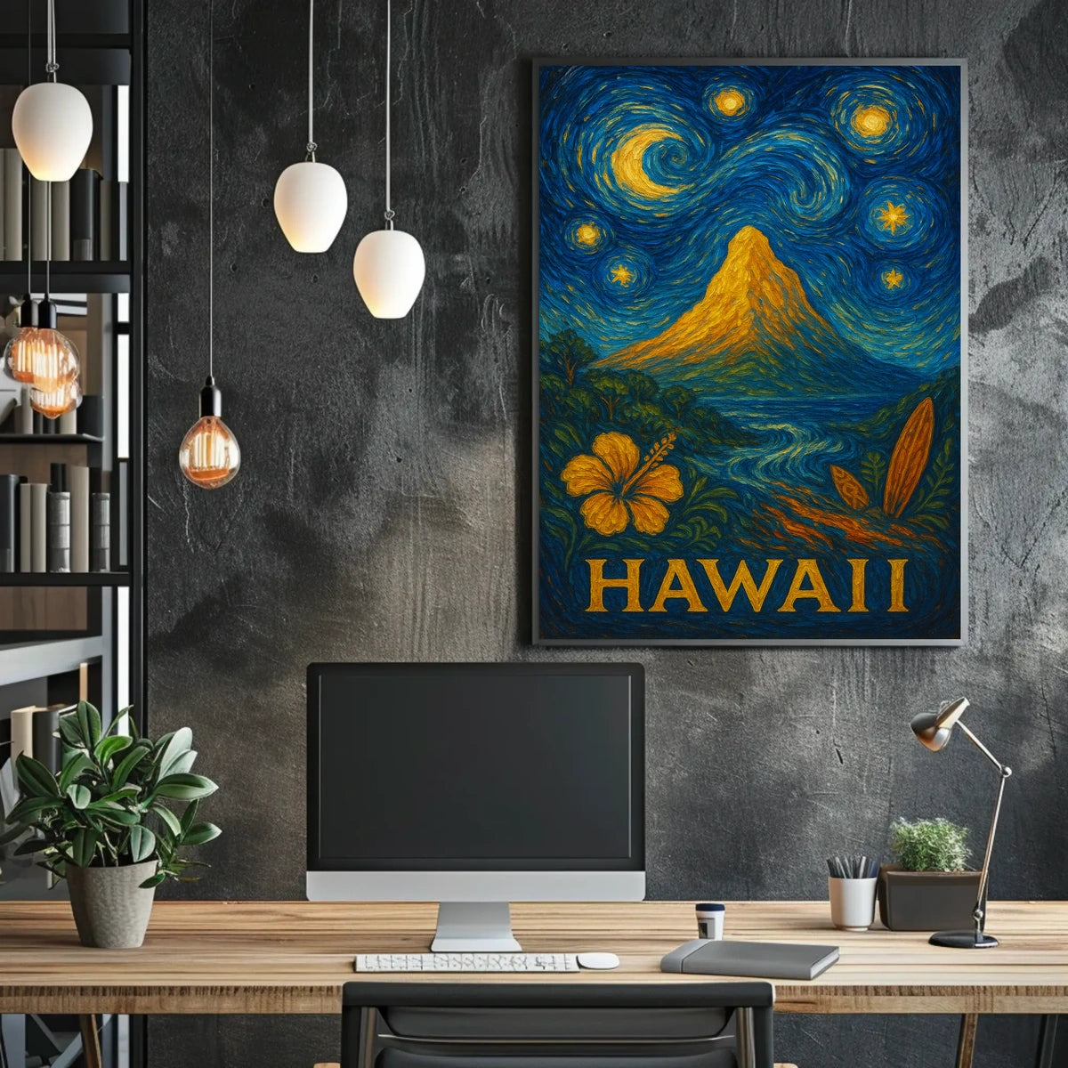 Starry Night in Hawaii Poster