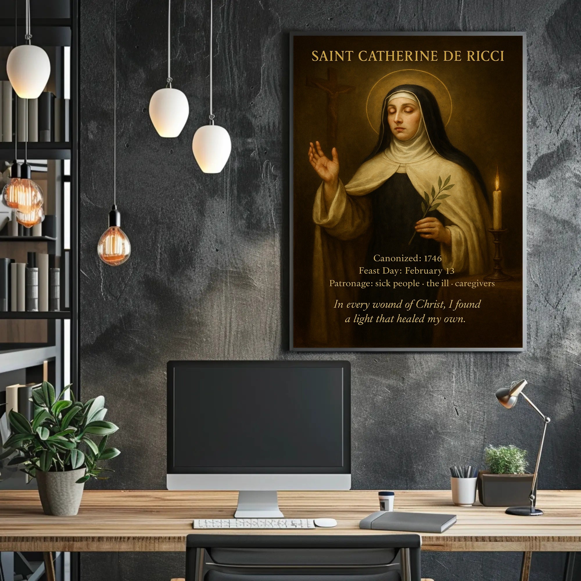 Saint Catherine de Ricci Religious Heritage Poster