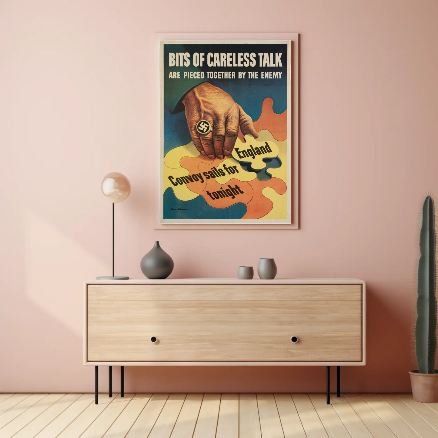 Careless Talk Enemy Nazi Puzzle Poster Travel Poster