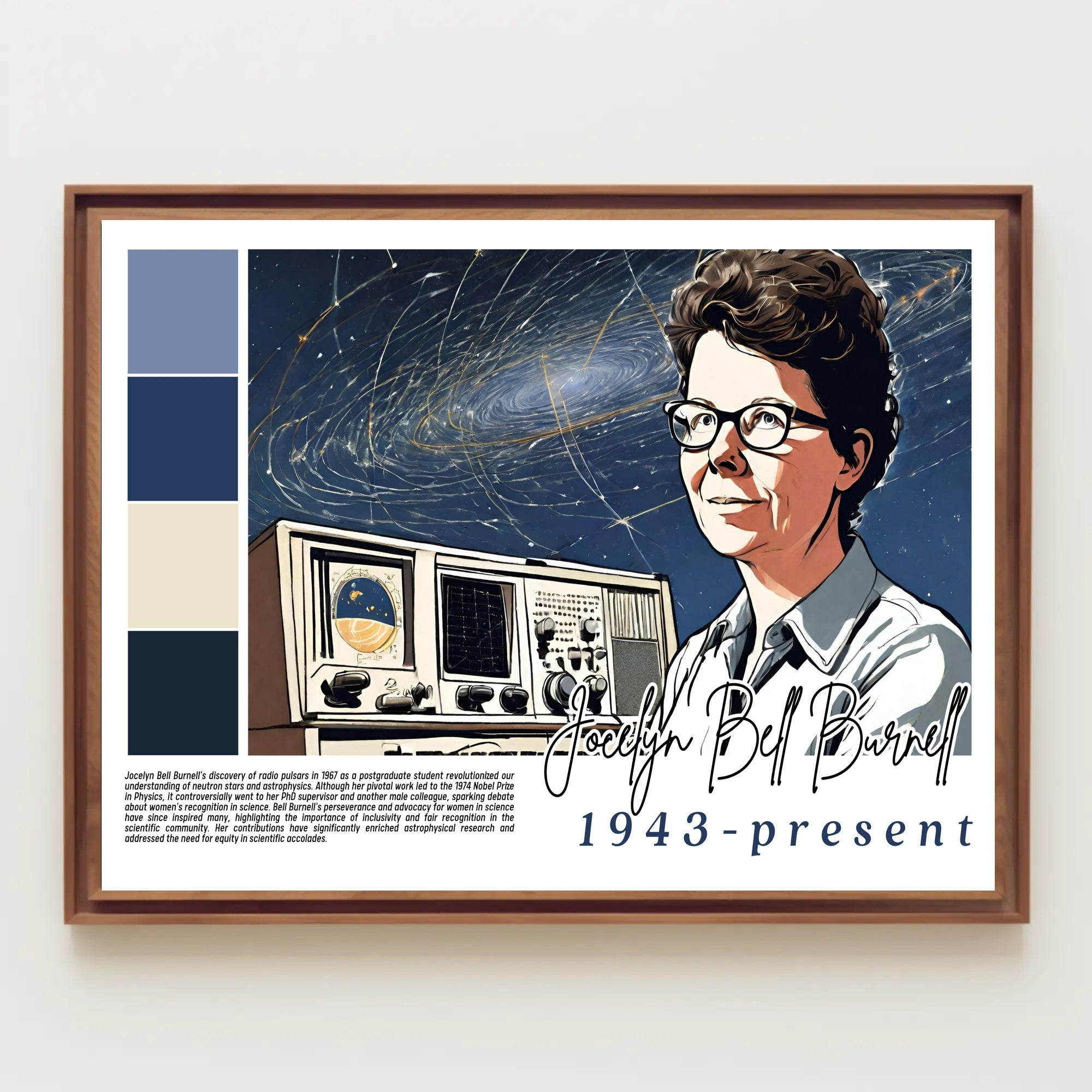 Jocelyn Bell Burnell: A Legacy in Astrophysics Poster