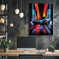 Futuristic Automotive Elegance Poster PosterGoat