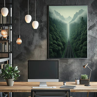 Journey Through The Misty Mountains Poster