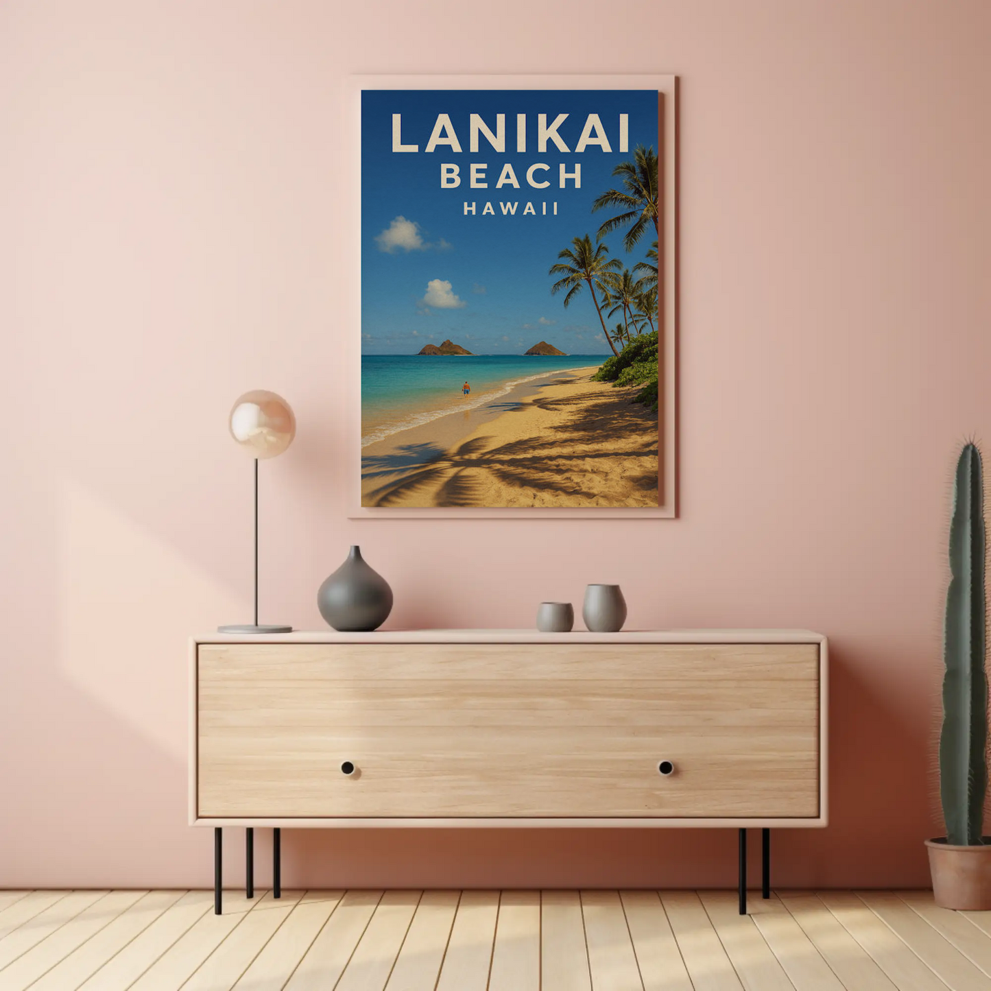 Lanikai Beach Hawaii Peaceful Tropical Paradise Poster