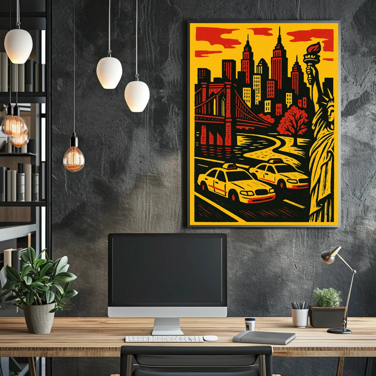 New York Vibes Poster For City Lovers Bold Wall Art