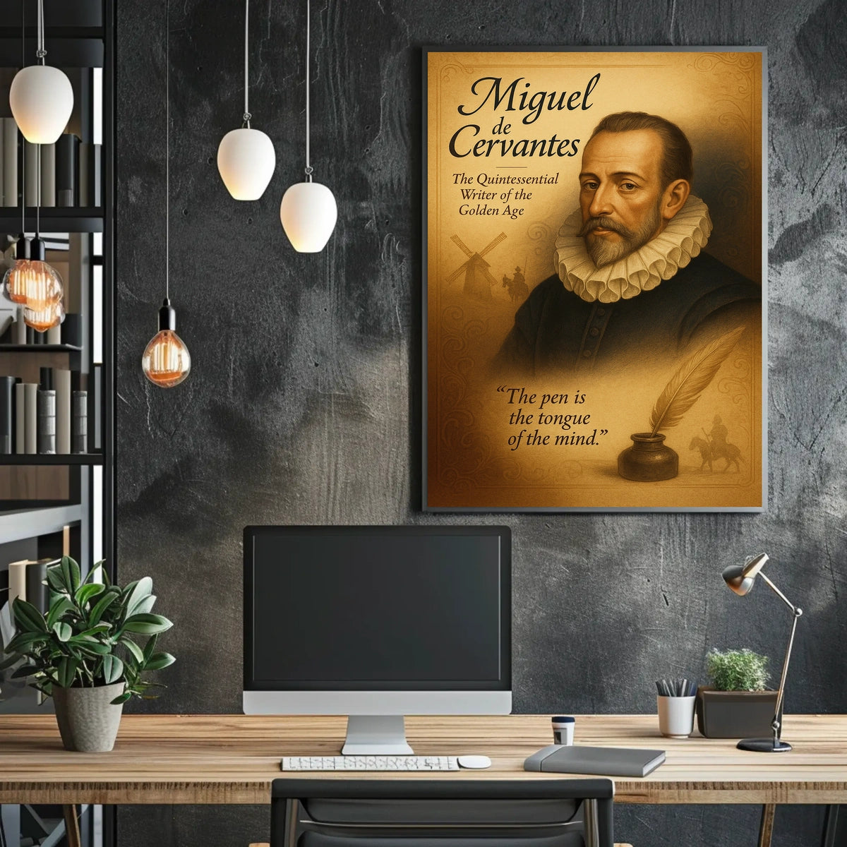 Miguel De Cervantes The Quintessential Poster