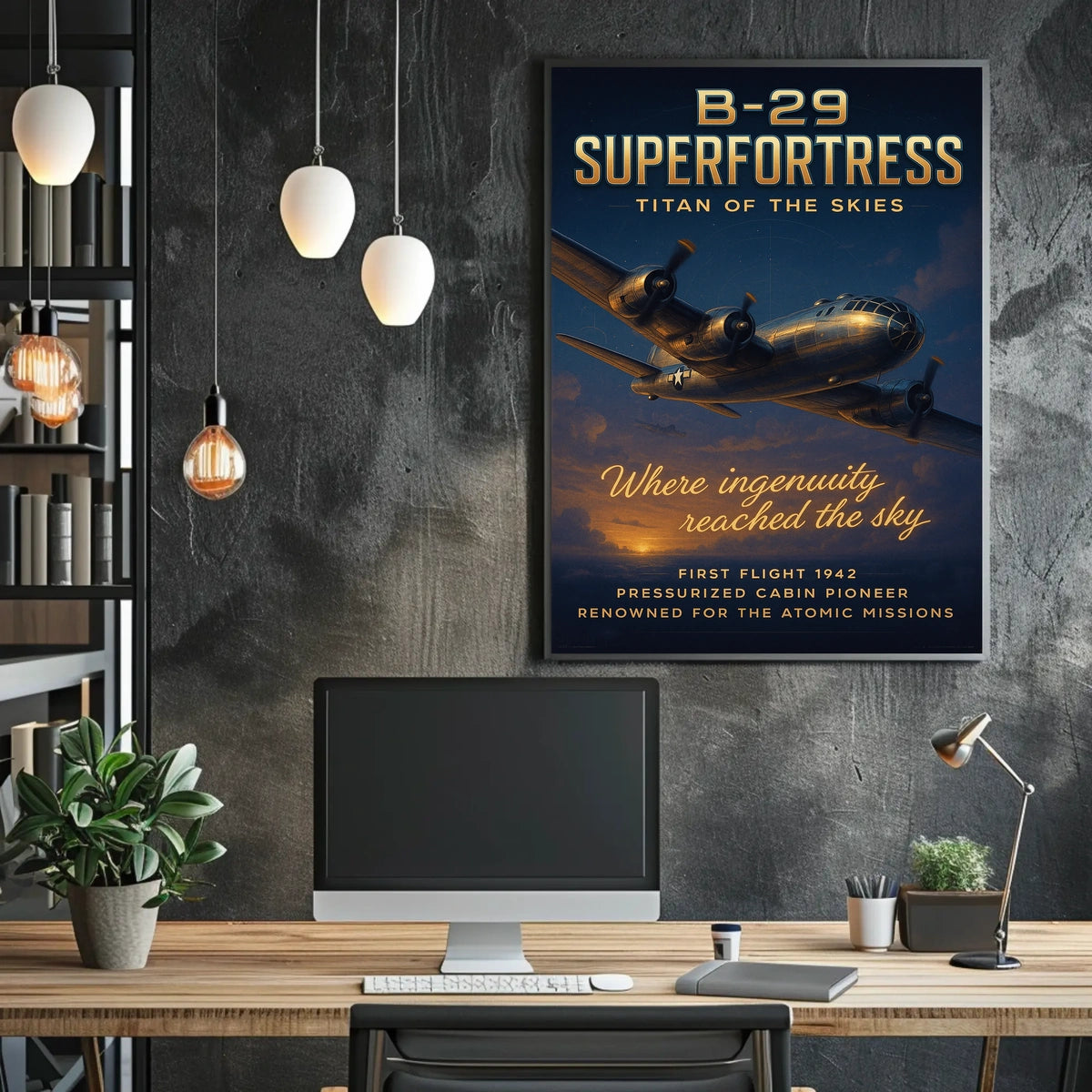 B-29 Superfortress Titan of the Skies Poster