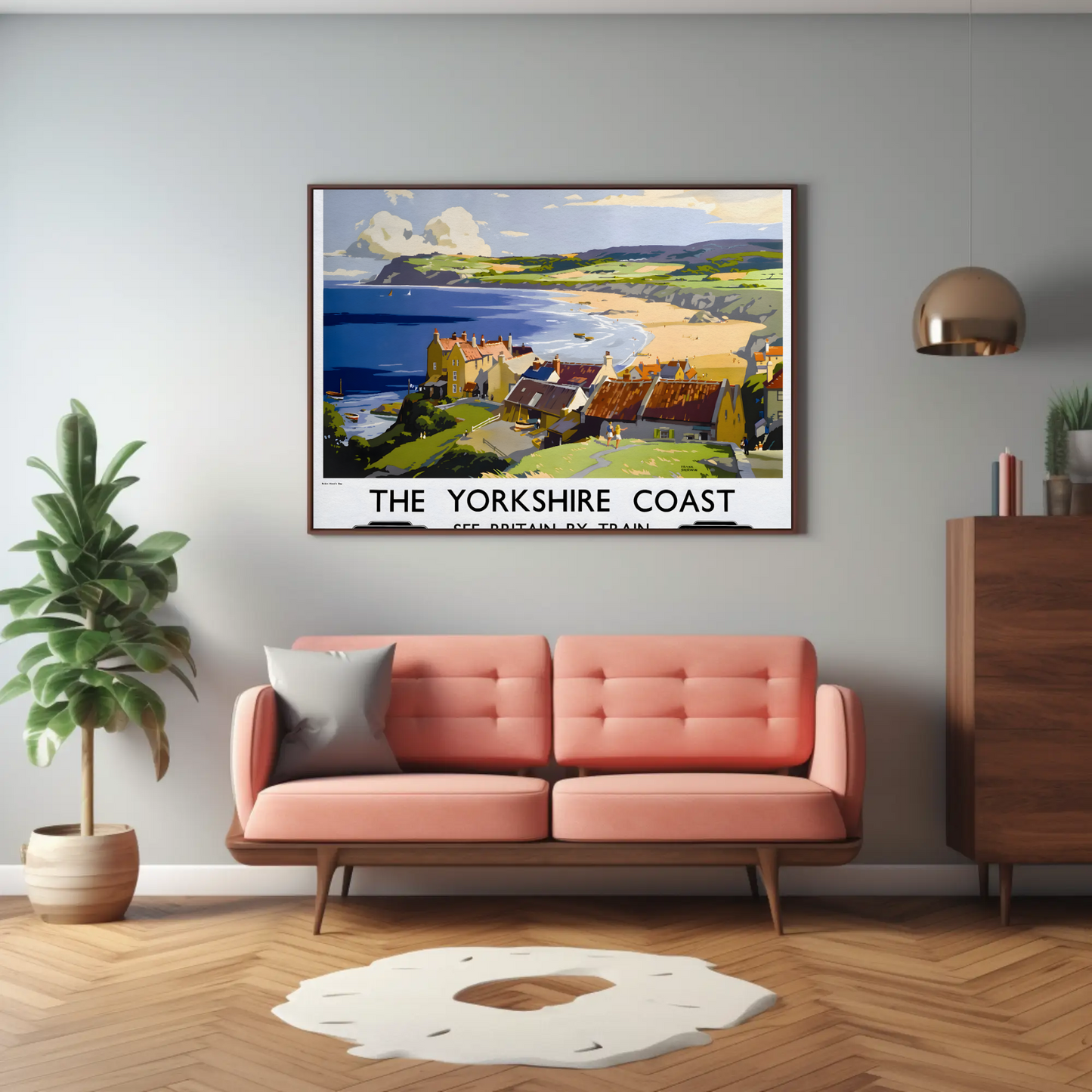 The Yorkshire Coast - See Britain by Train Poster