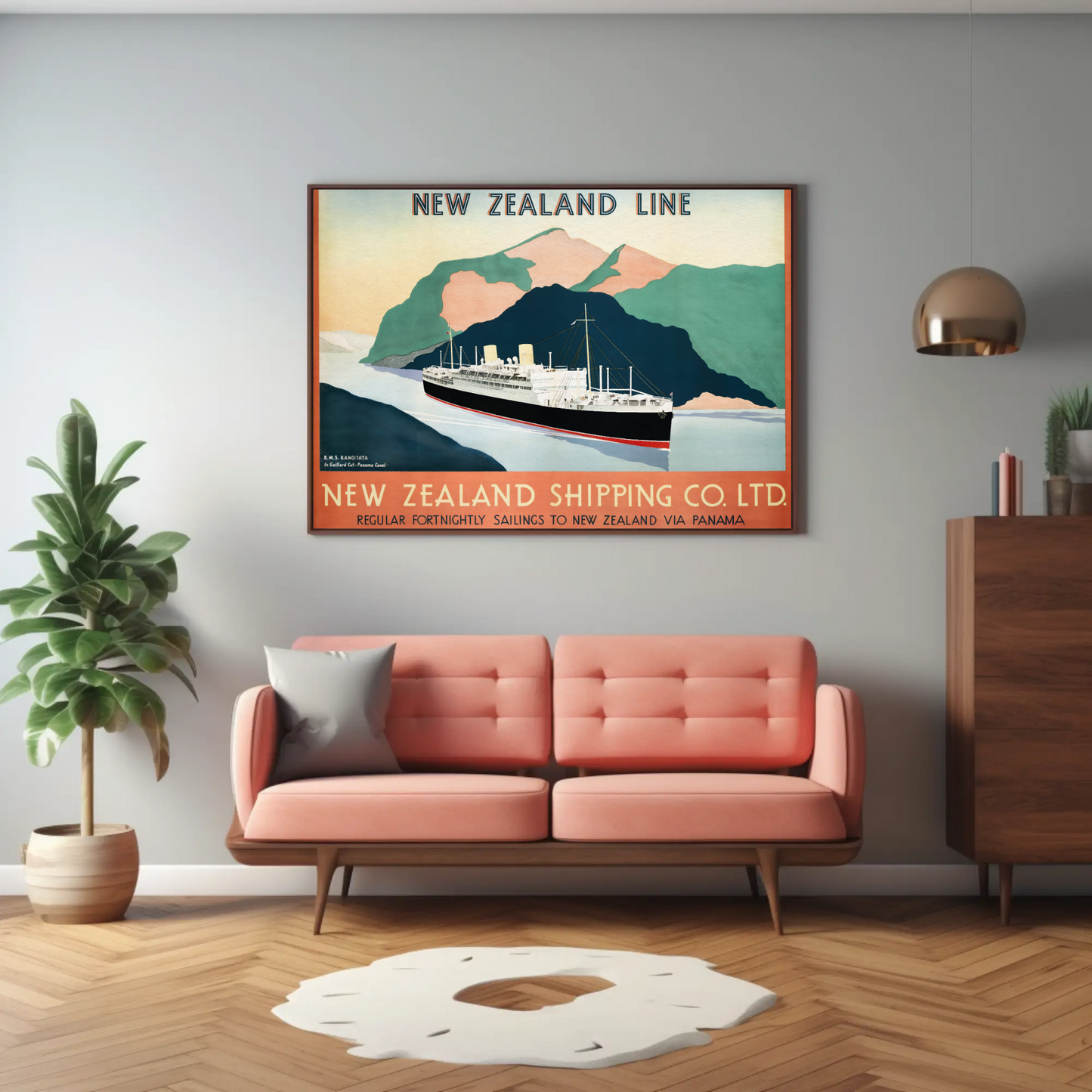 New Zealand Shipping Line Poster