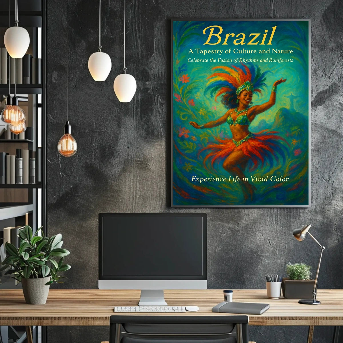 Brazil A Tapestry of Culture and Nature Poster