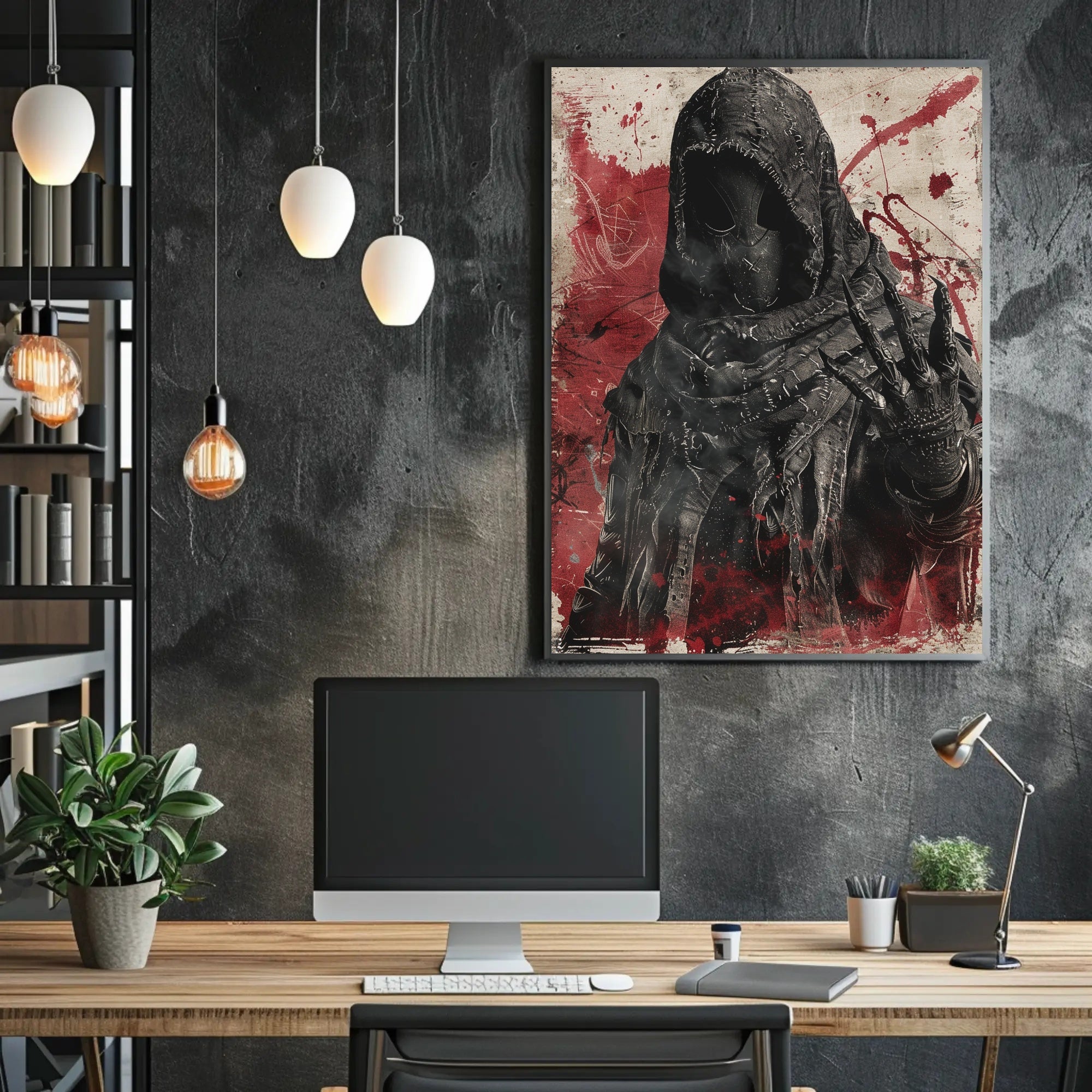The Enigmatic Figure Art Poster Decor for Home and Office PosterGoat