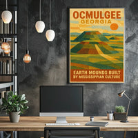 Ocmulgee Earth Mounds Poster