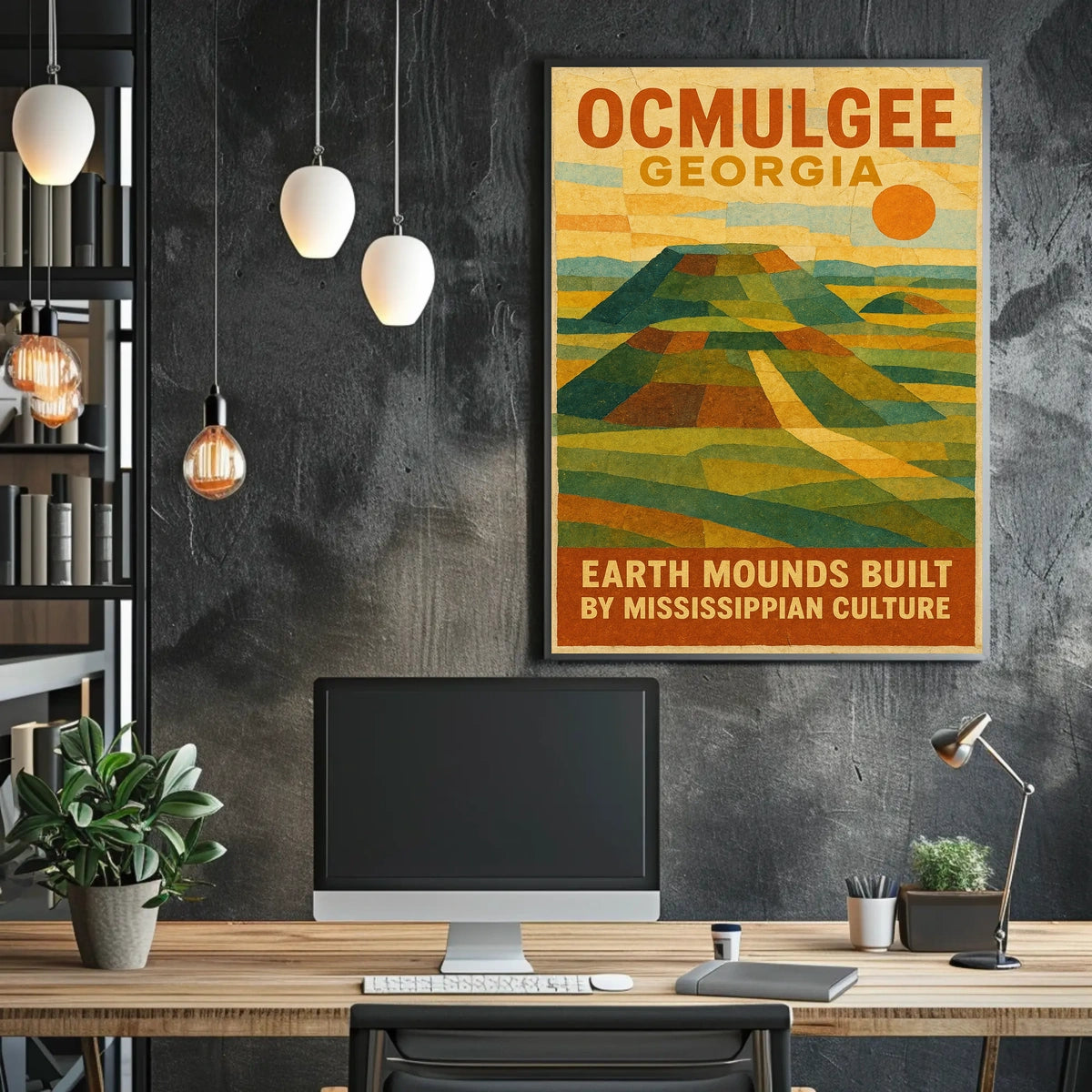 Ocmulgee Earth Mounds Poster