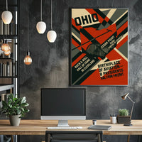 Ohio Birthplace of Aviation and Presidents Poster