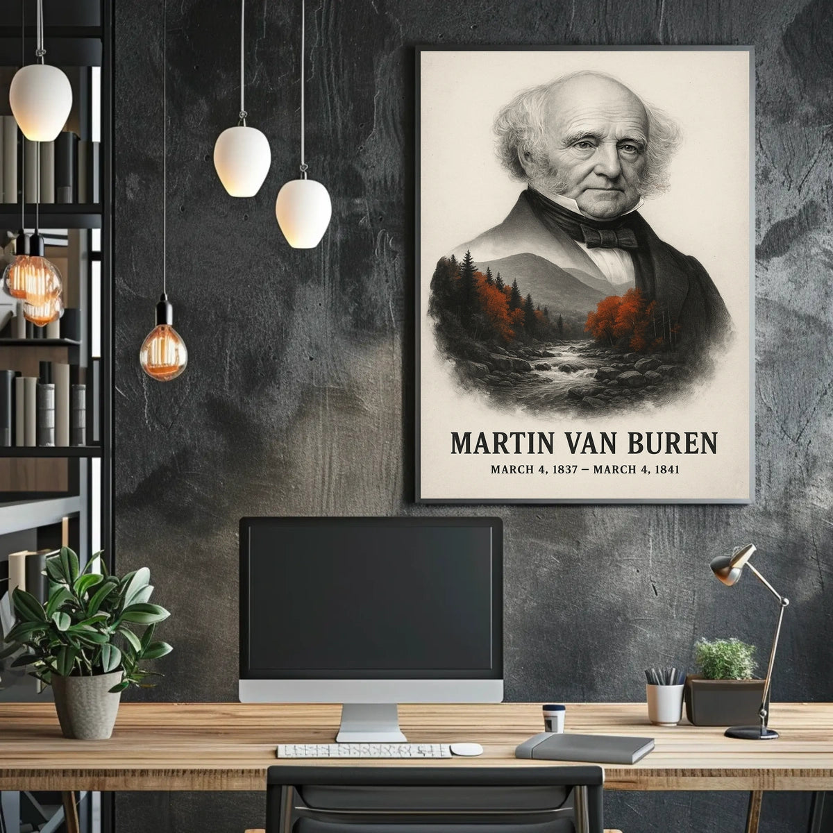 Martin Van Buren 8th President of the United States Reflections Poster