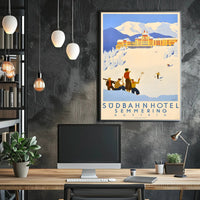 Semmering Ski Adventure Vintage Travel Poster PosterGoat