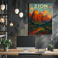 Zion National Park, Utah Sunset Poster