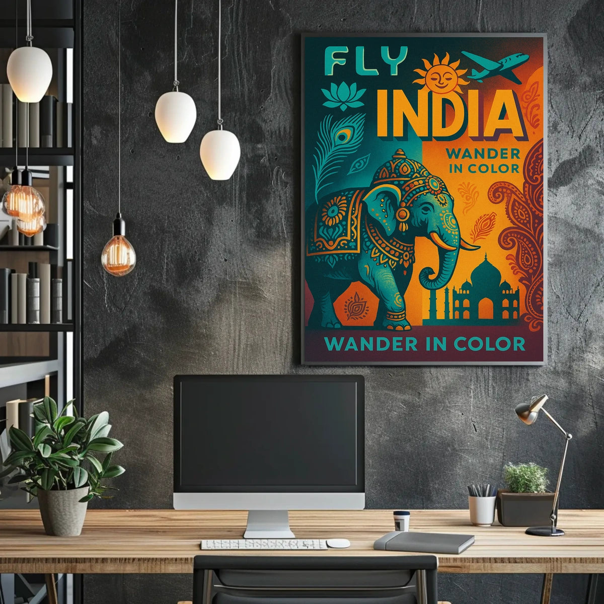 Wander In Color Fly India Poster