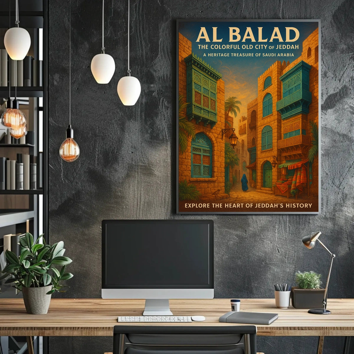 Al Balad The Colorful Old City Of Poster