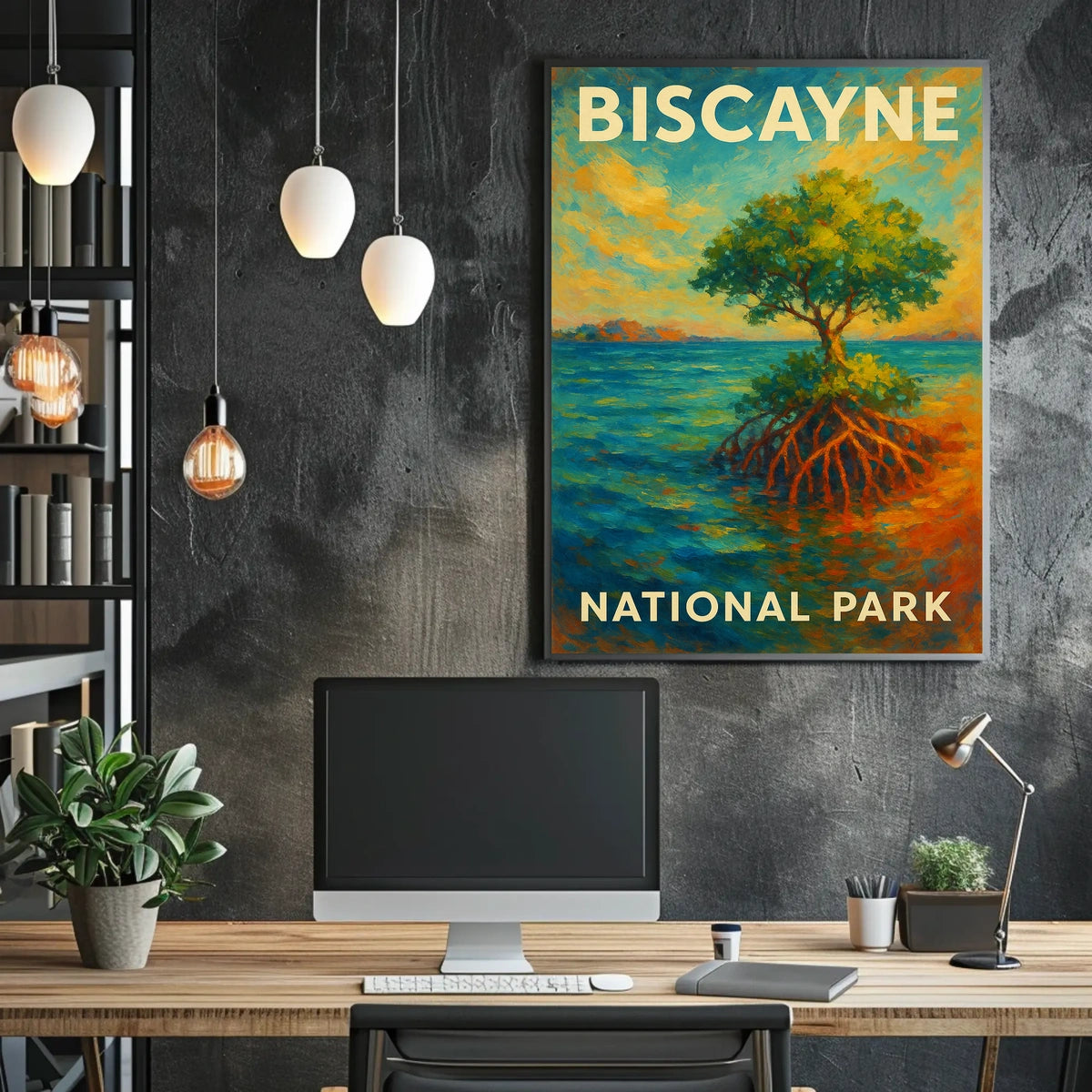 Biscayne National Park Poster Wall Art Coastal Decor